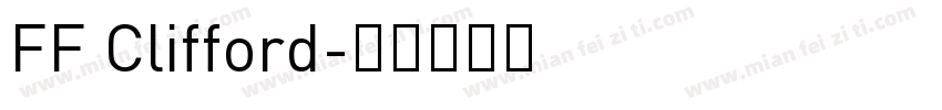 FF Clifford字体转换